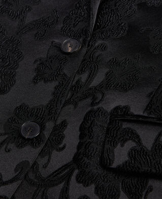 The Kooples FEMME BLACK veste tailleur fleurie noire