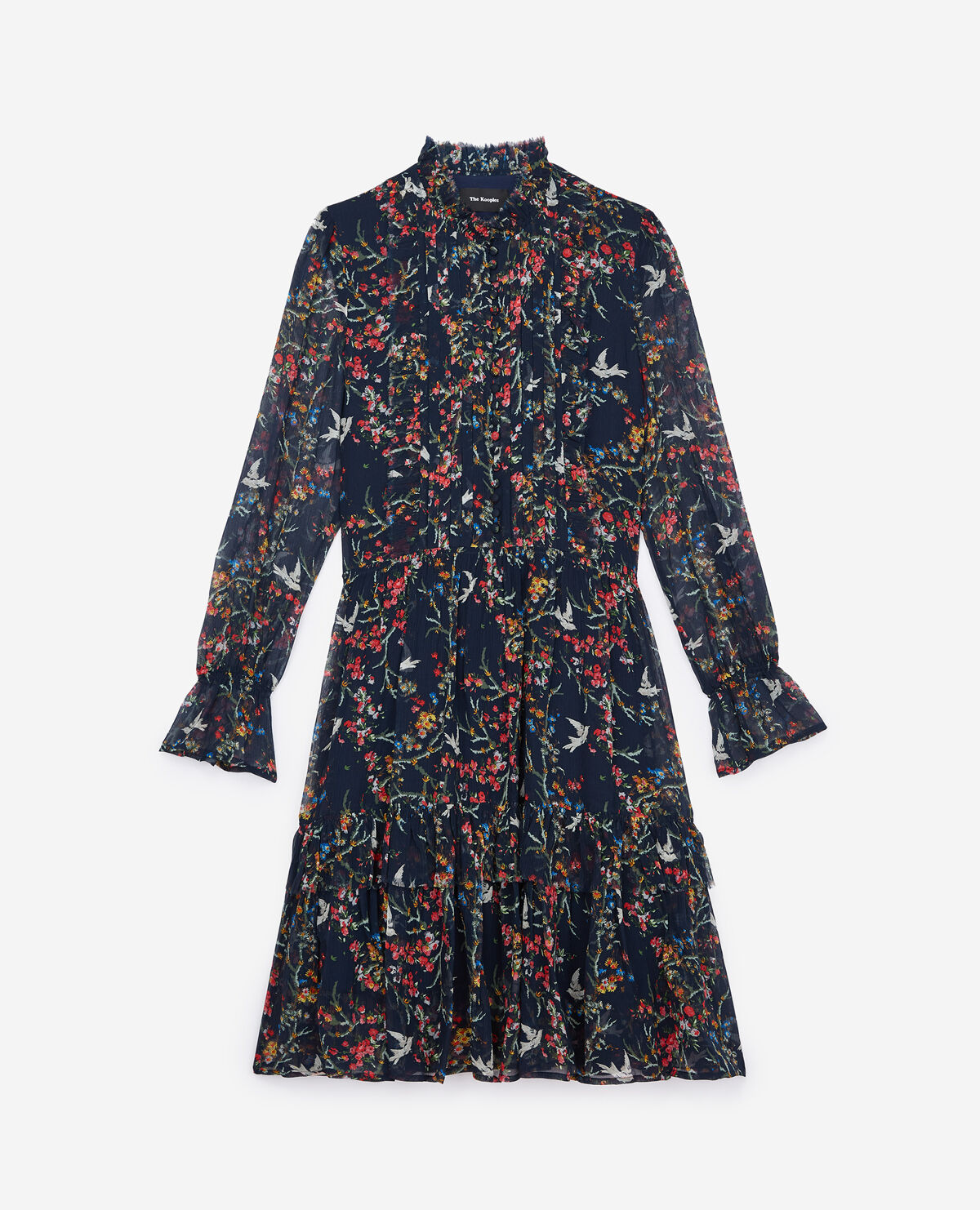 The kooples blue bird dress new arrivals