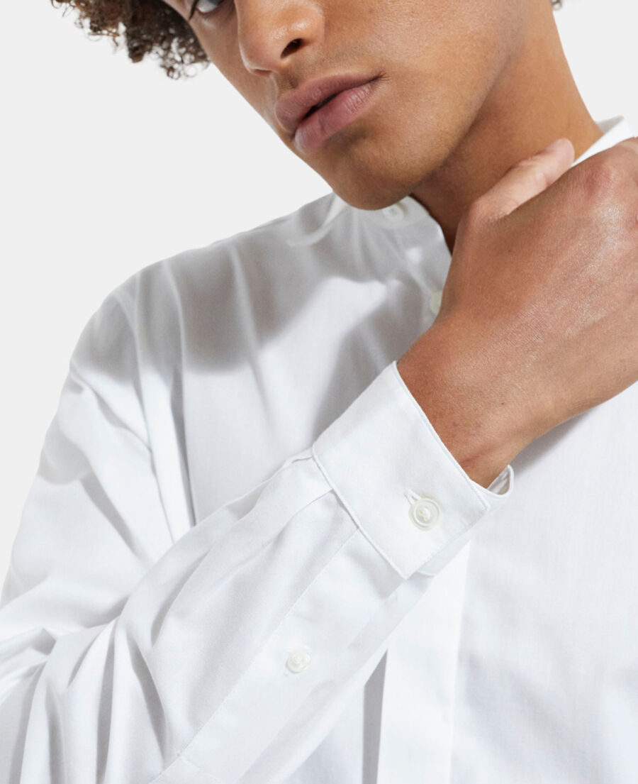 white shirt with classic collar