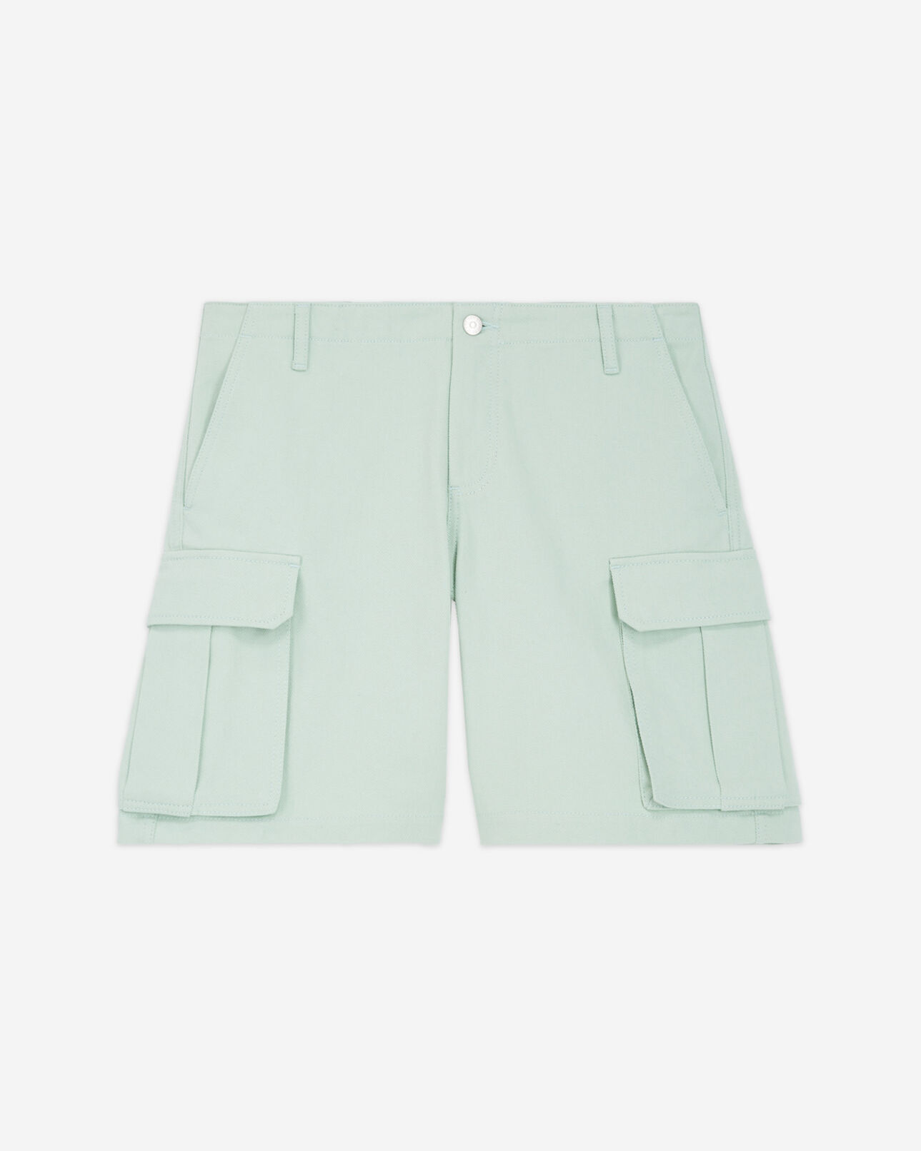 The Kooples HOMME GREEN WATER short vert coton biologique à poches cargo