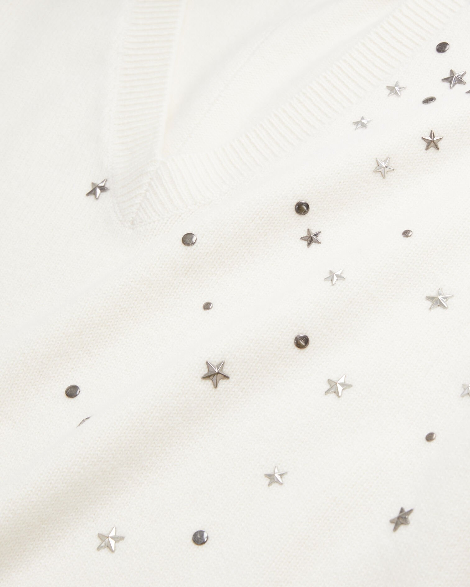 Ecrufarbener Pullover mit Sternenmotiv, ECRU, hi-res image number null