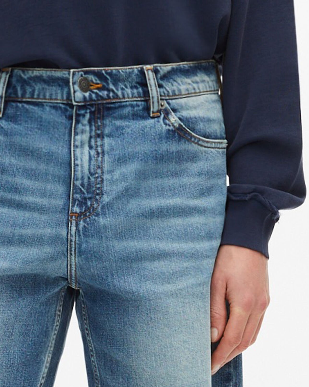 The Kooples HOMME BABY BLUE bermuda en denim bleu