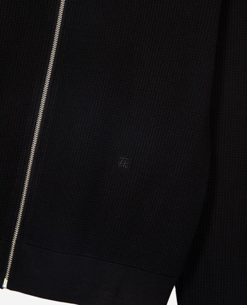 The Kooples HOMBRE BLACK c&aacute;rdigan de nido de abeja negro