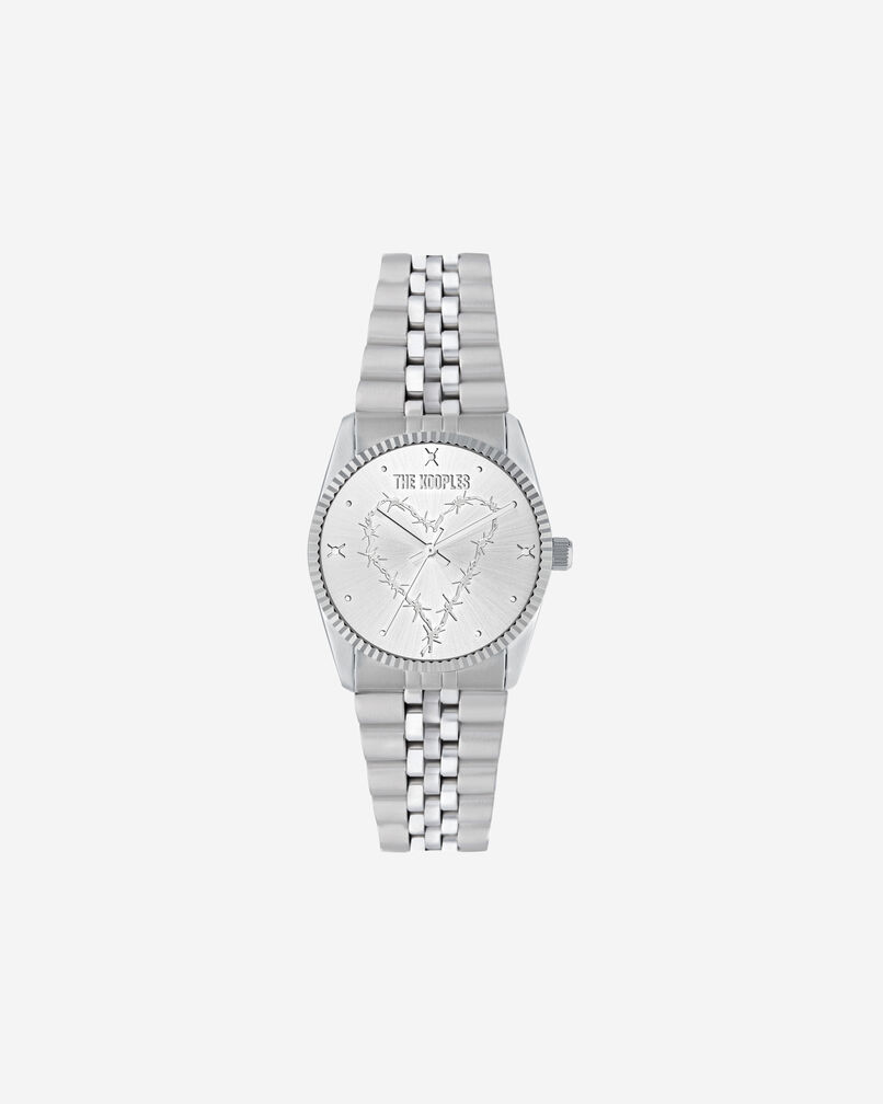 The Kooples MIXTE SILVER montre heart wire