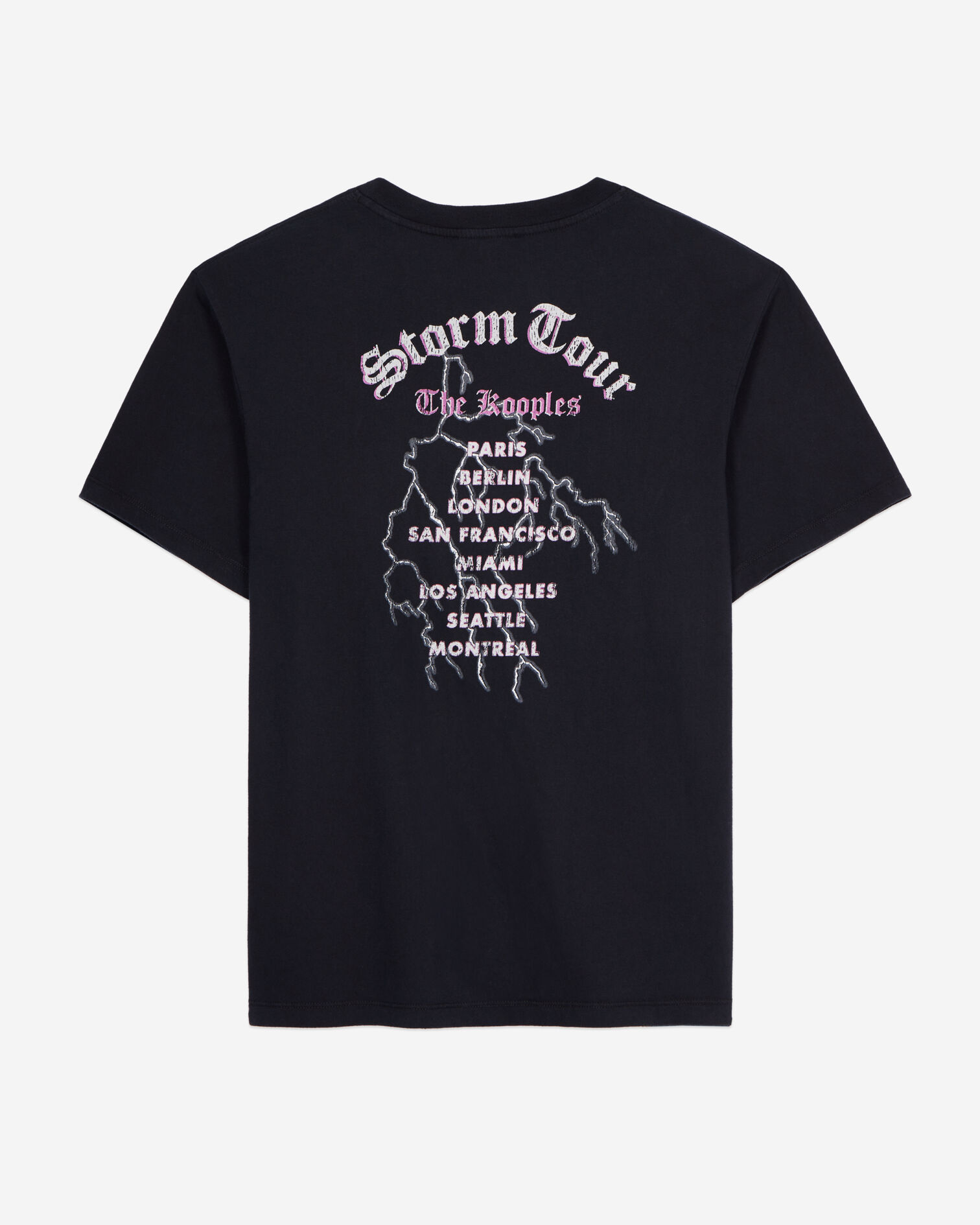 T-shirt Femme noir avec sérigraphie Feel the storm, BLACK, hi-res image number null