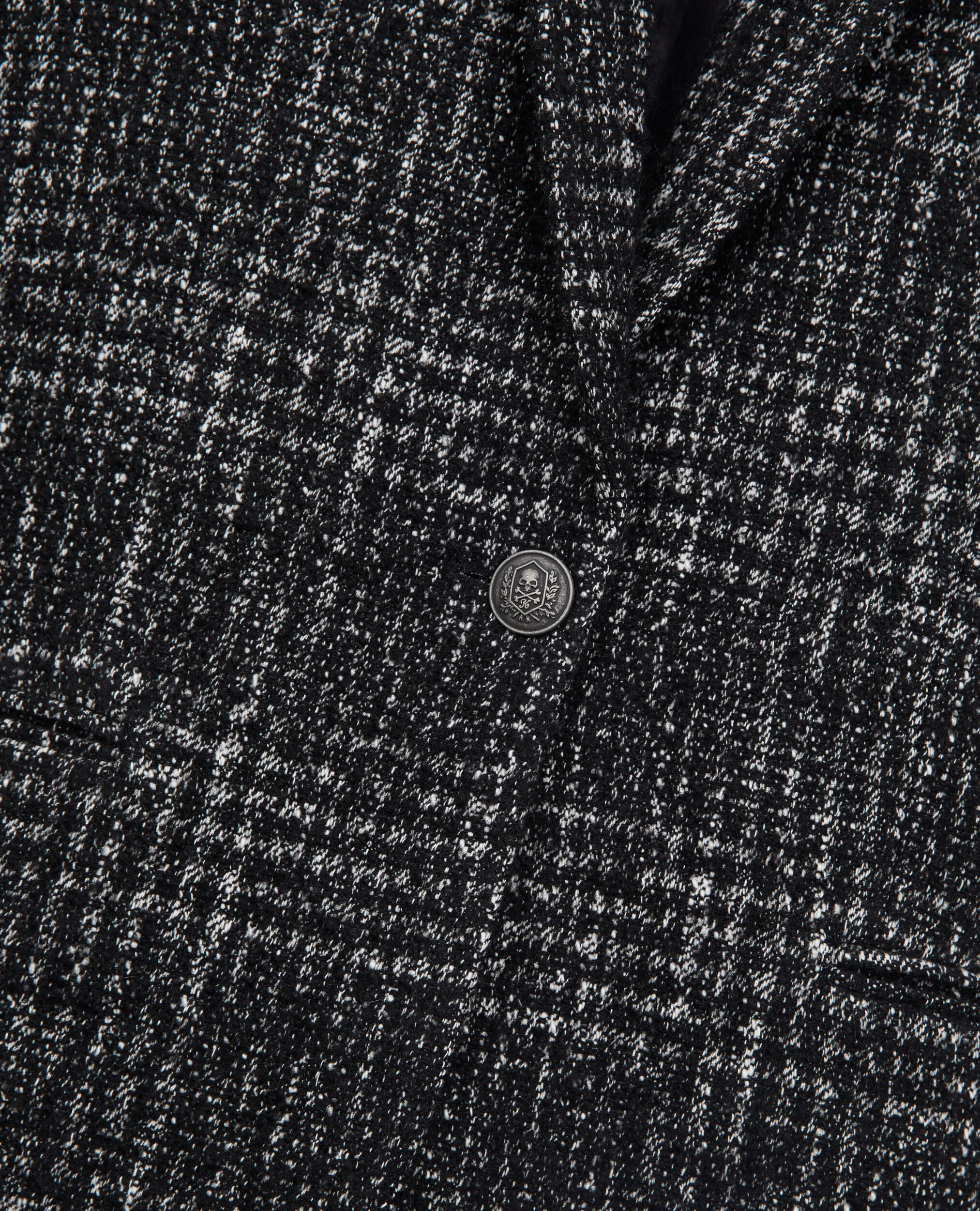 Womens black and white tweed blazer 2025