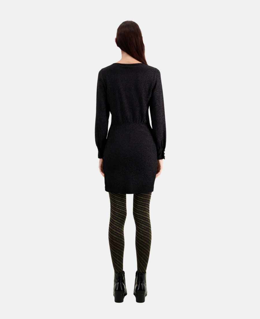 The Kooples F BLACK short black glitter effect dress