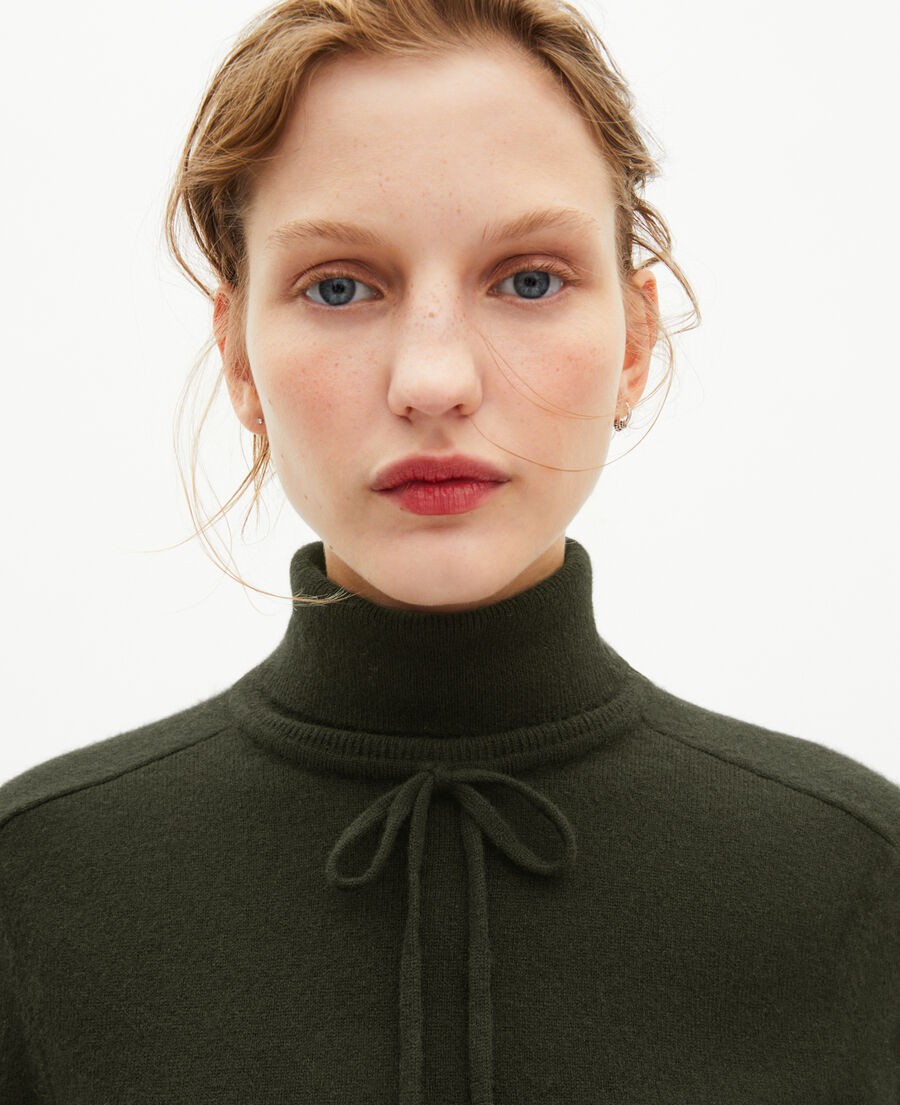 The Kooples FEMME KAKI pull col roulé en cachemire kaki