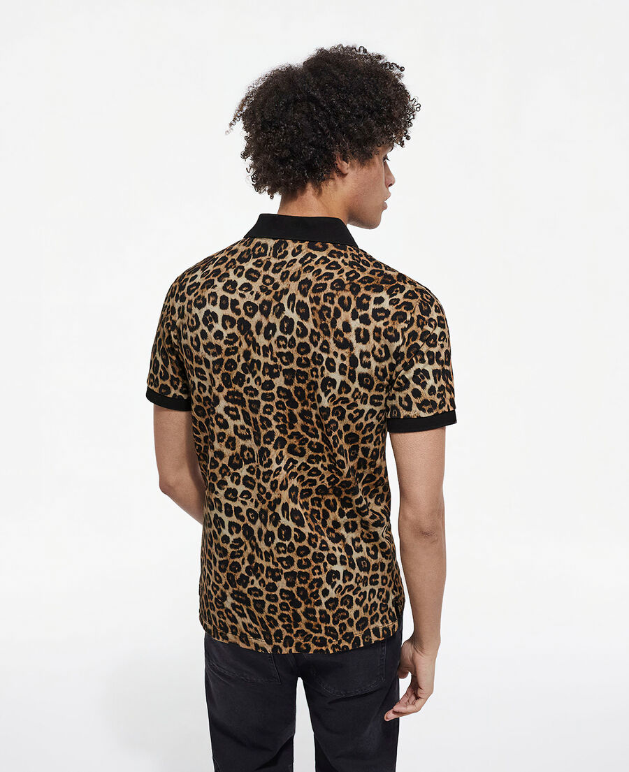 leopard print polo