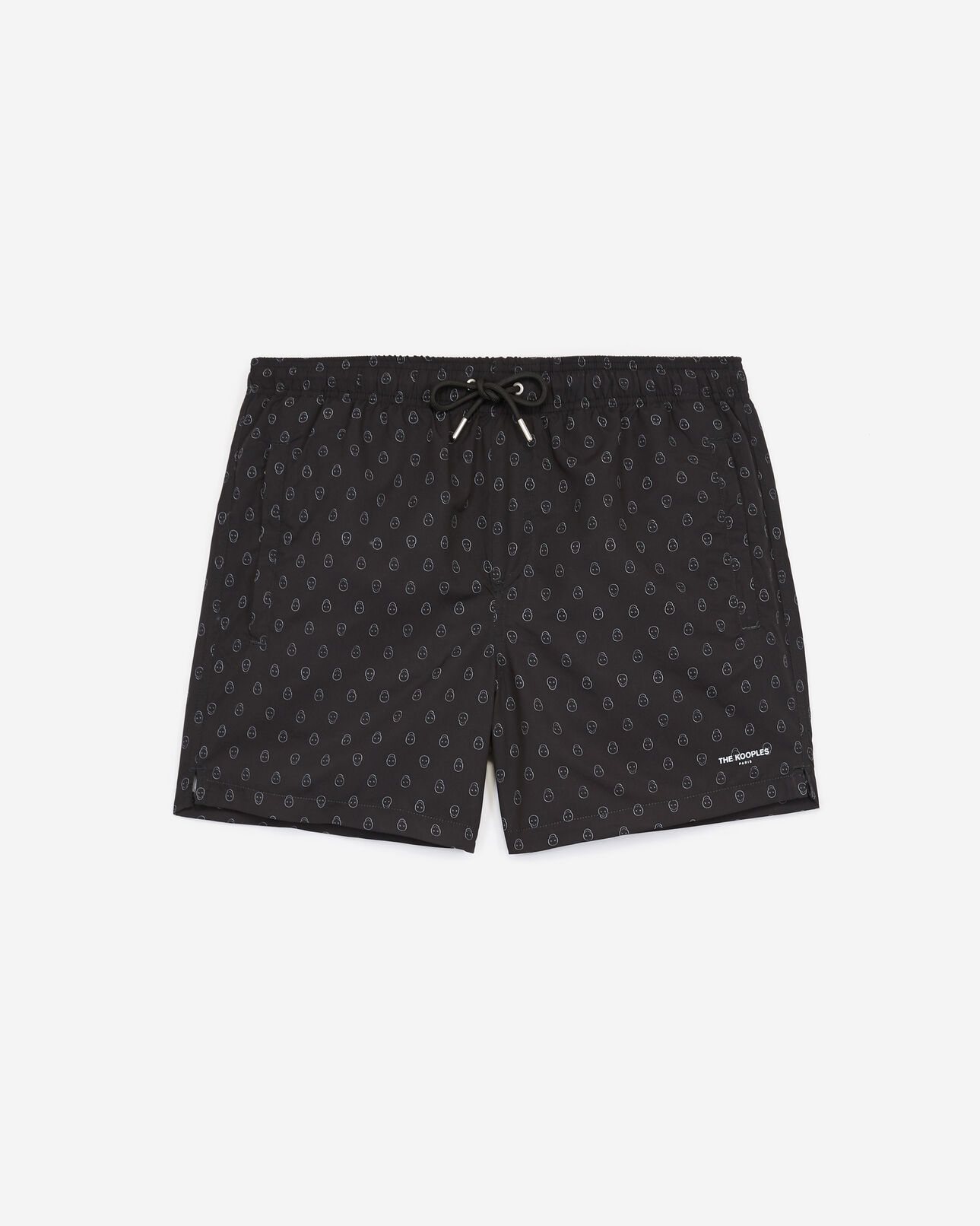 The Kooples HOMME BLACK maillot de bain noir motif tête de mort