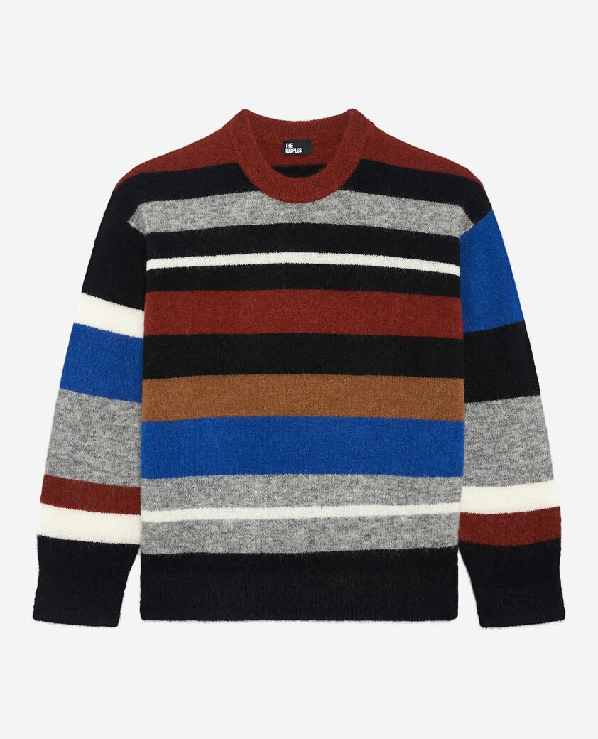 The Kooples WOMEN MULTICOLOR wool blend sweater with multicolored stripes