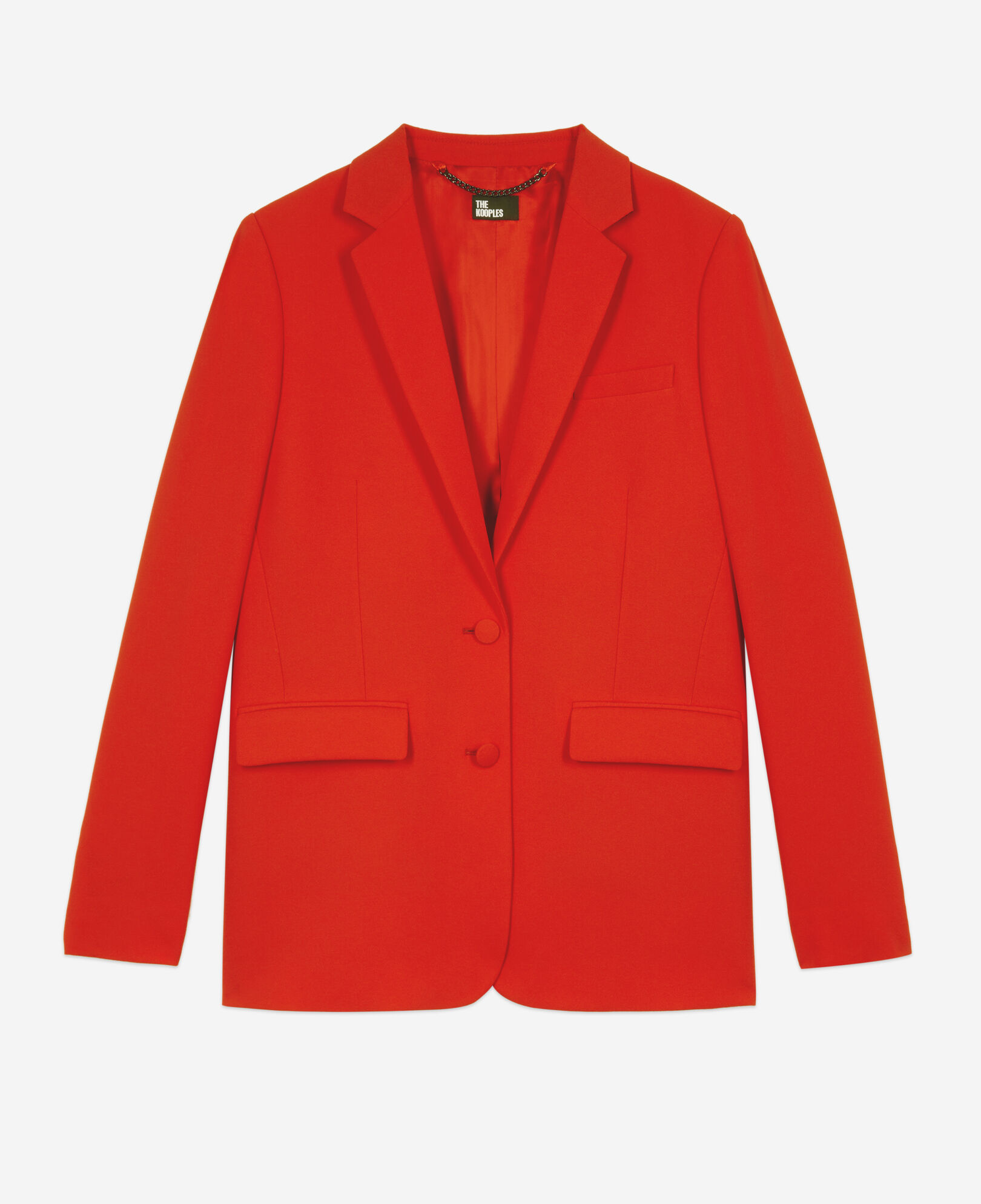 The Kooples WOMEN RED red crepe suit jacket