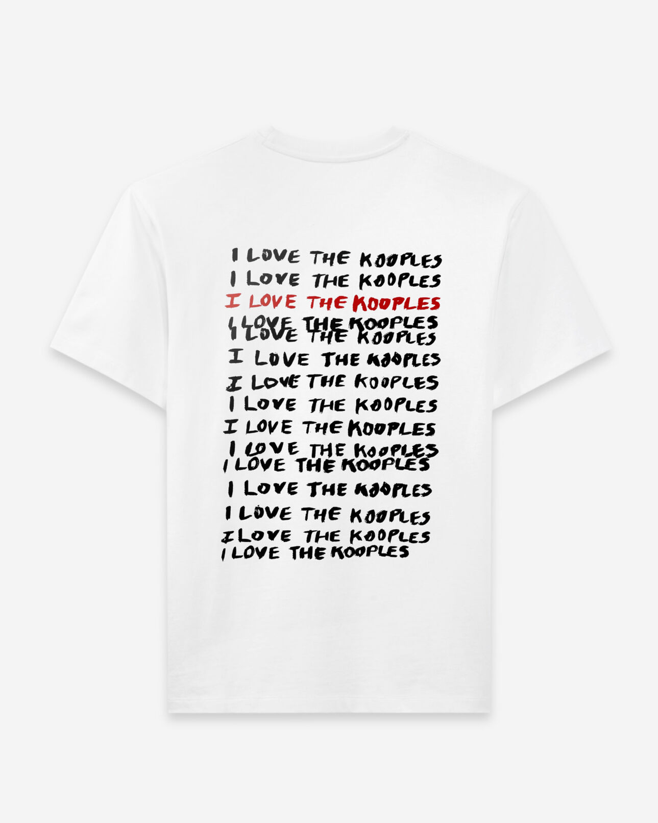 The Kooples HOMME WHITE t-shirt blanc coton love the kooples