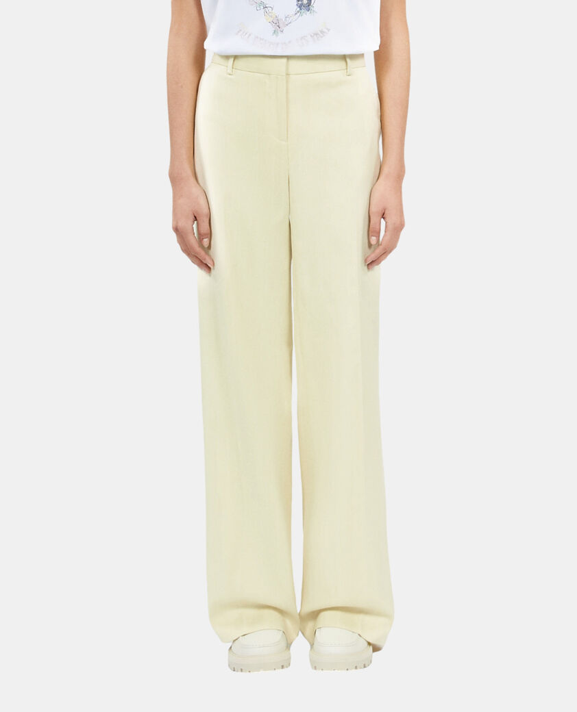 The Kooples WOMEN BRIGHT YELLOW light yellow suit trousers