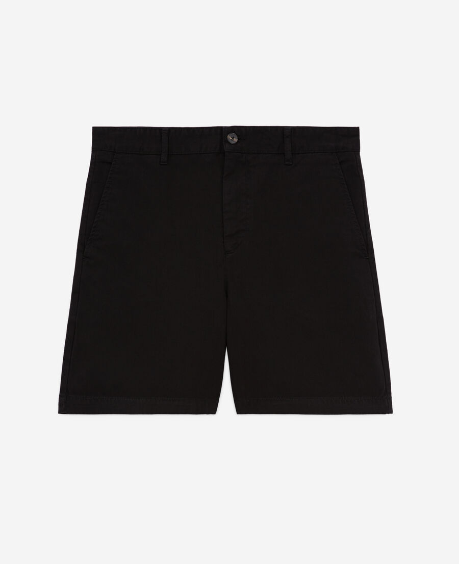 Short black cotton shorts The Kooples US