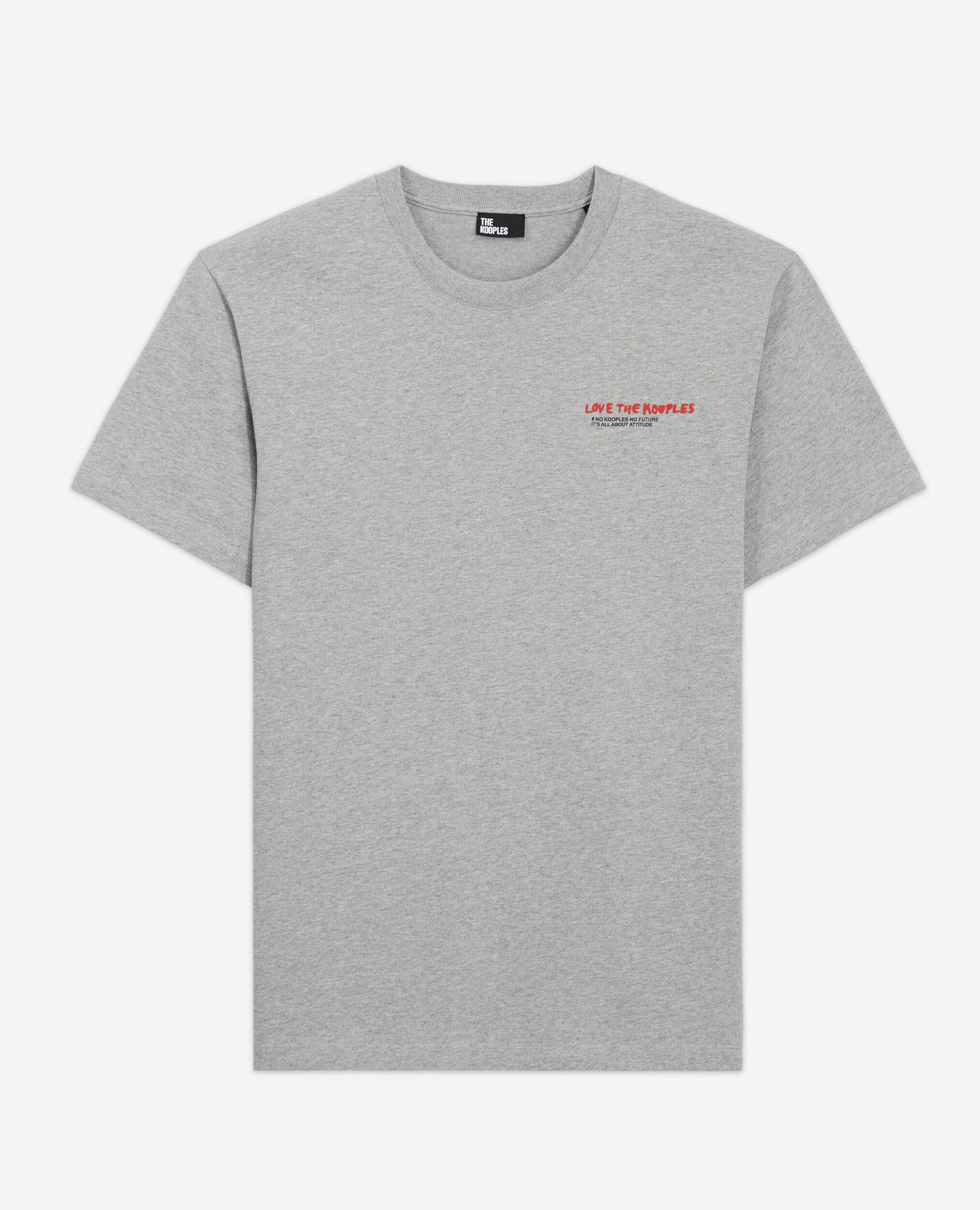T-shirt I Love Kooples gris, GREY MELANGE, hi-res image number null