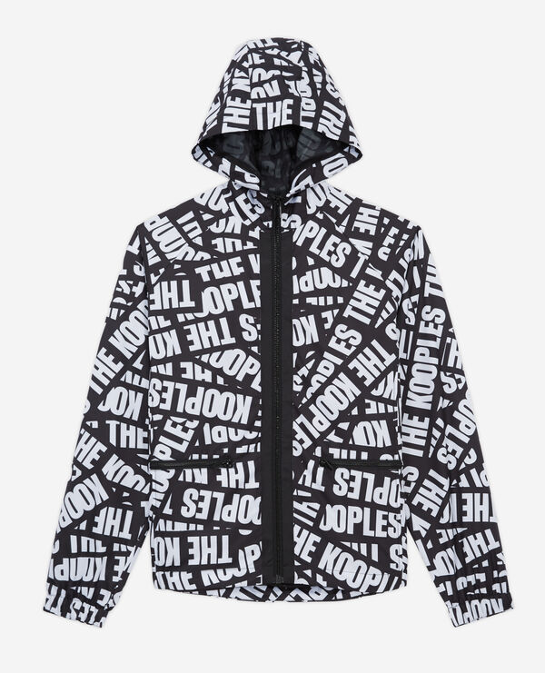 windbreaker with tape logo