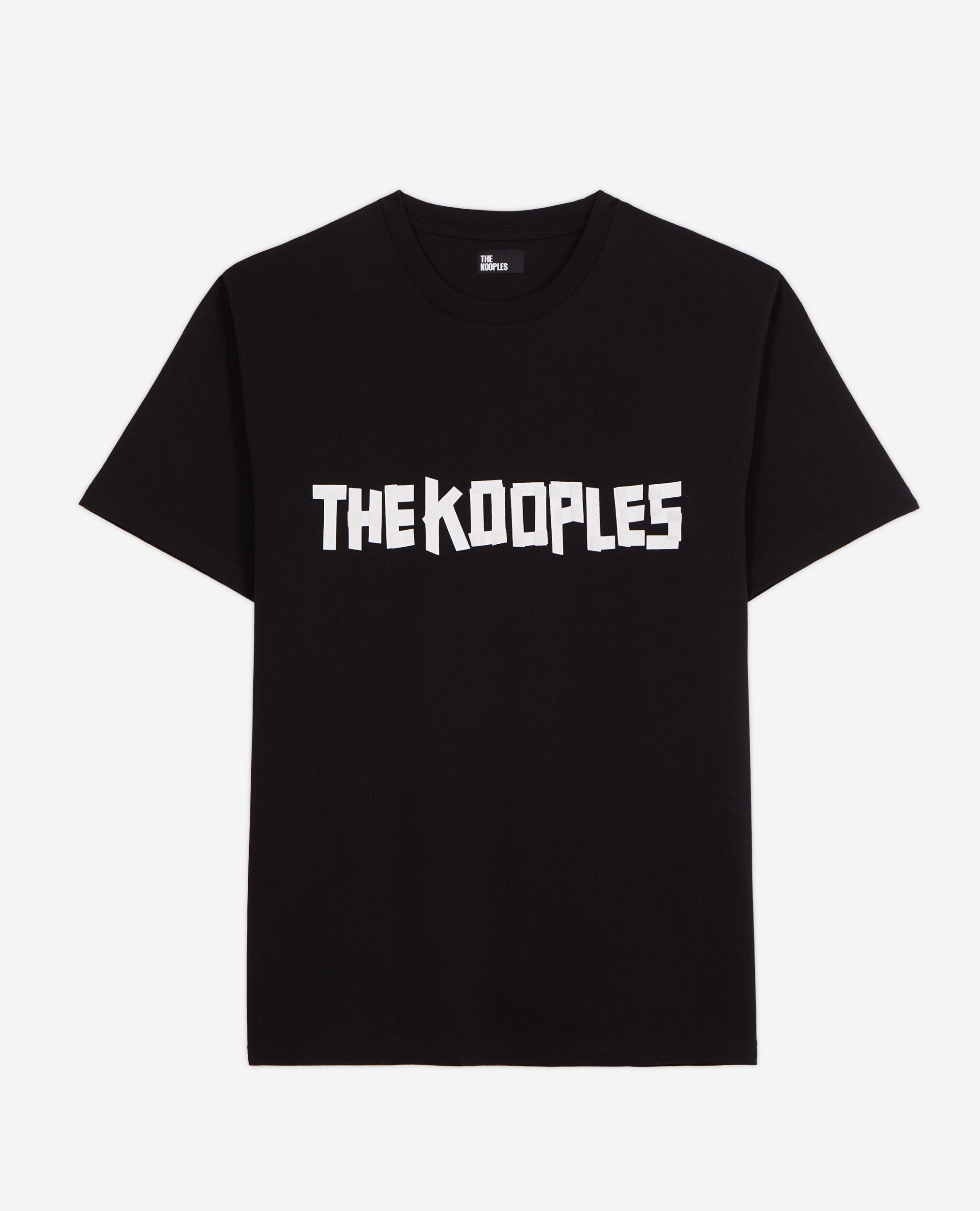 Men's the kooples black logo t-shirt, BLACK, hi-res image number null