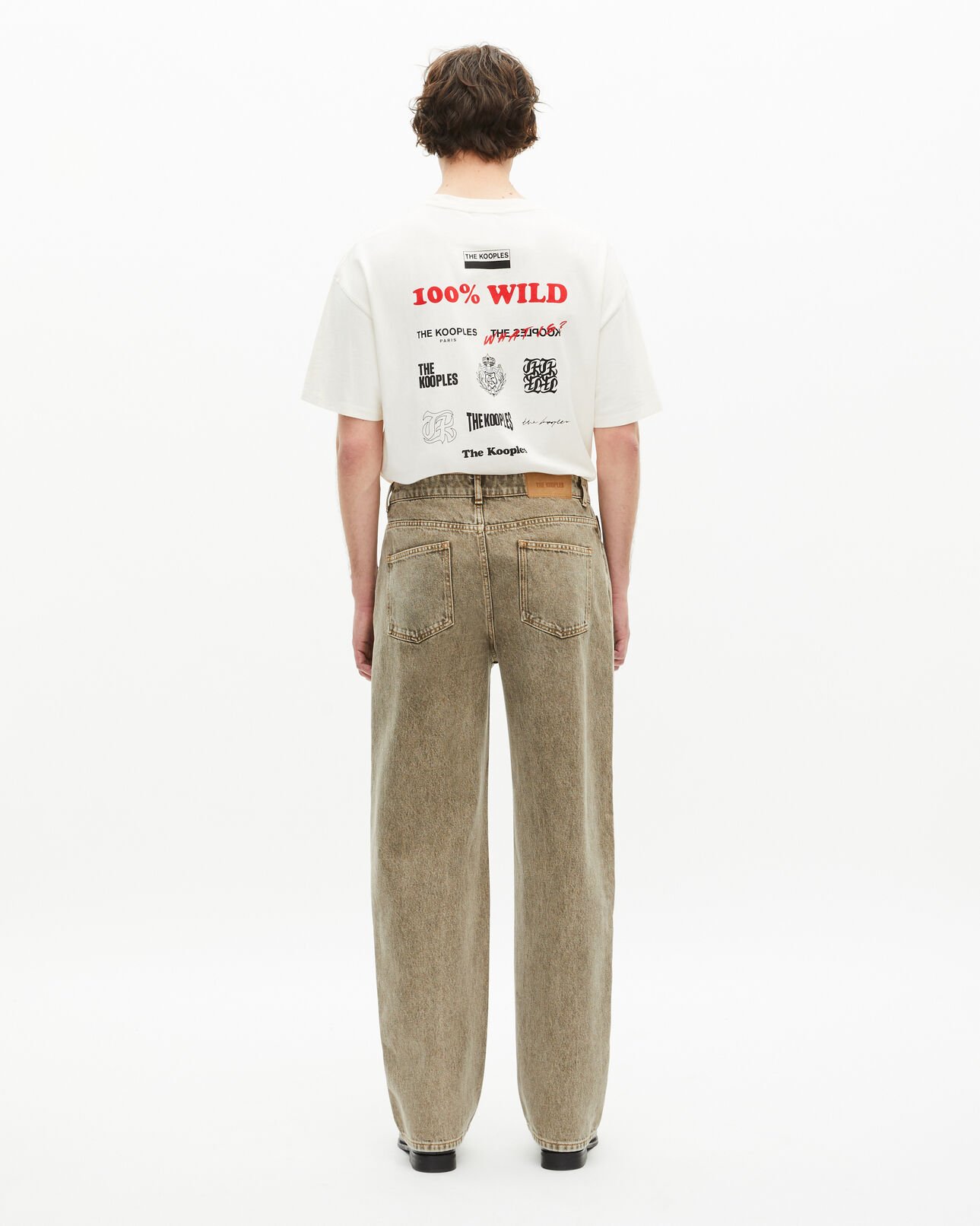 The Kooples HERREN OLIVE gerade olivfarbene jeans
