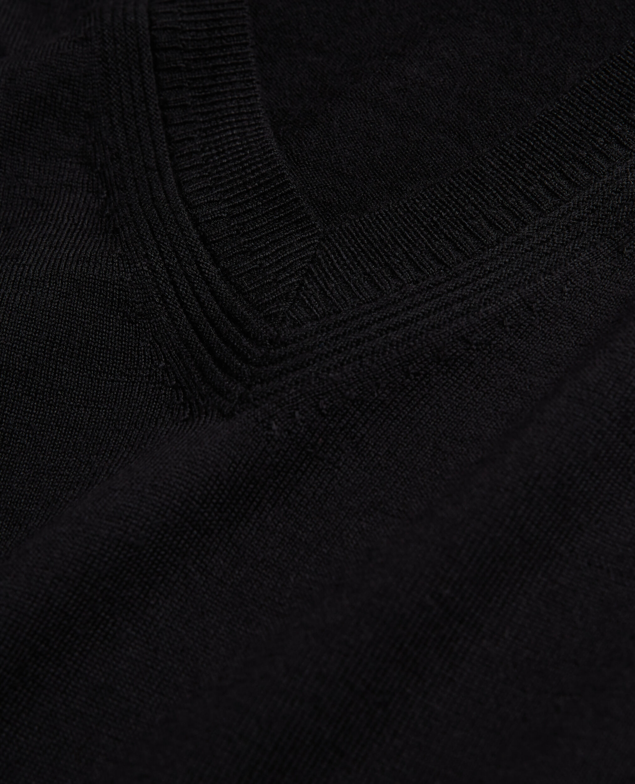 Black wool sweater, BLACK, hi-res image number null