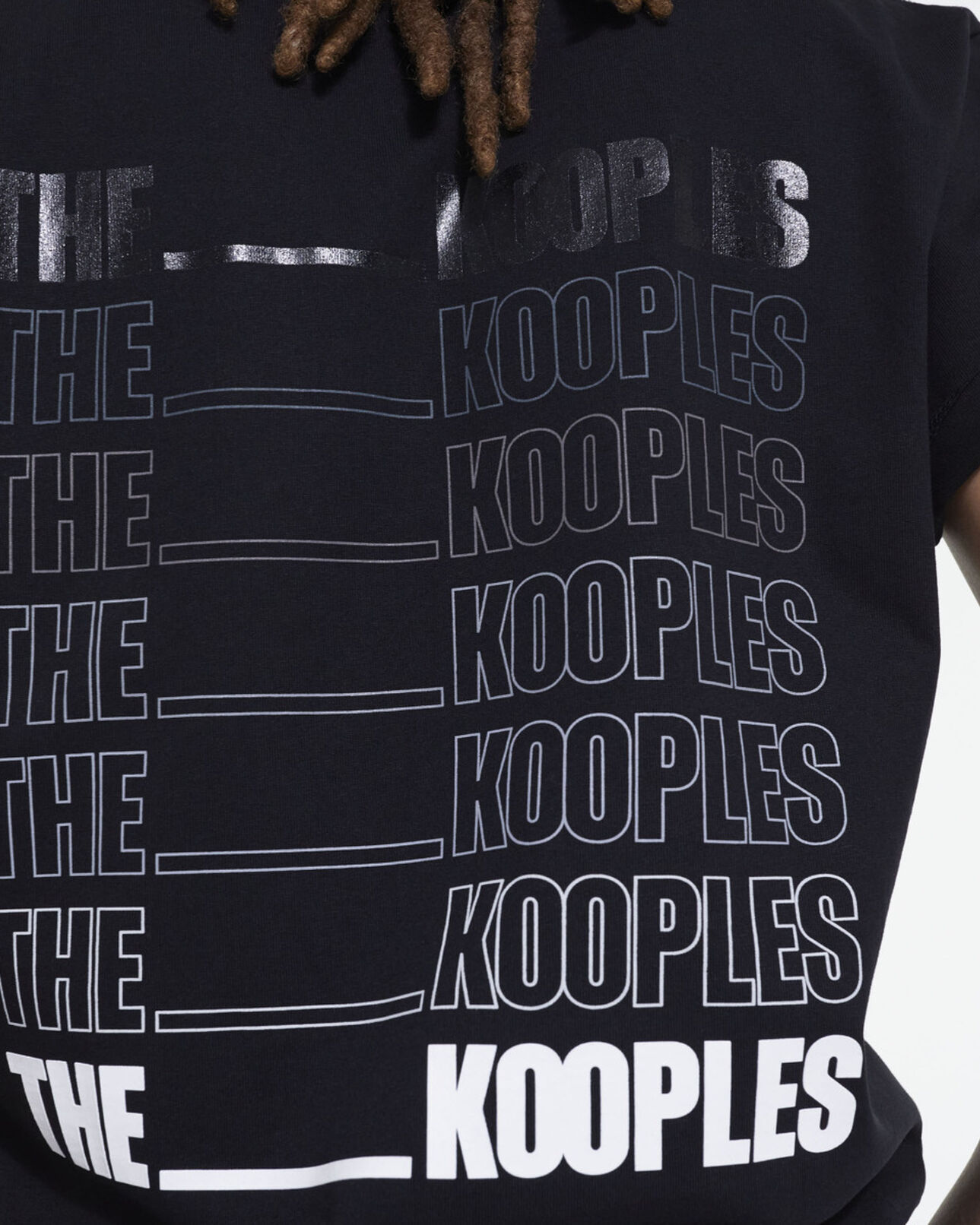 The Kooples MEN BLACK the kooples black logo t-shirt