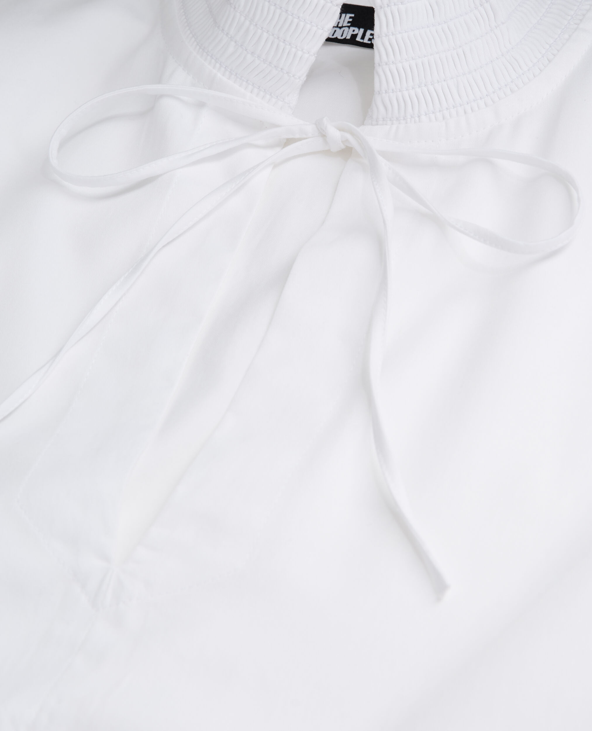 Vestido corto blanco bordado inglés, WHITE, hi-res image number null