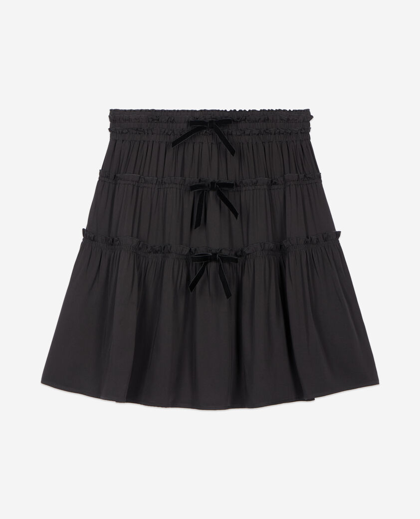 The Kooples MUJER BLACK falda corta negra nudos