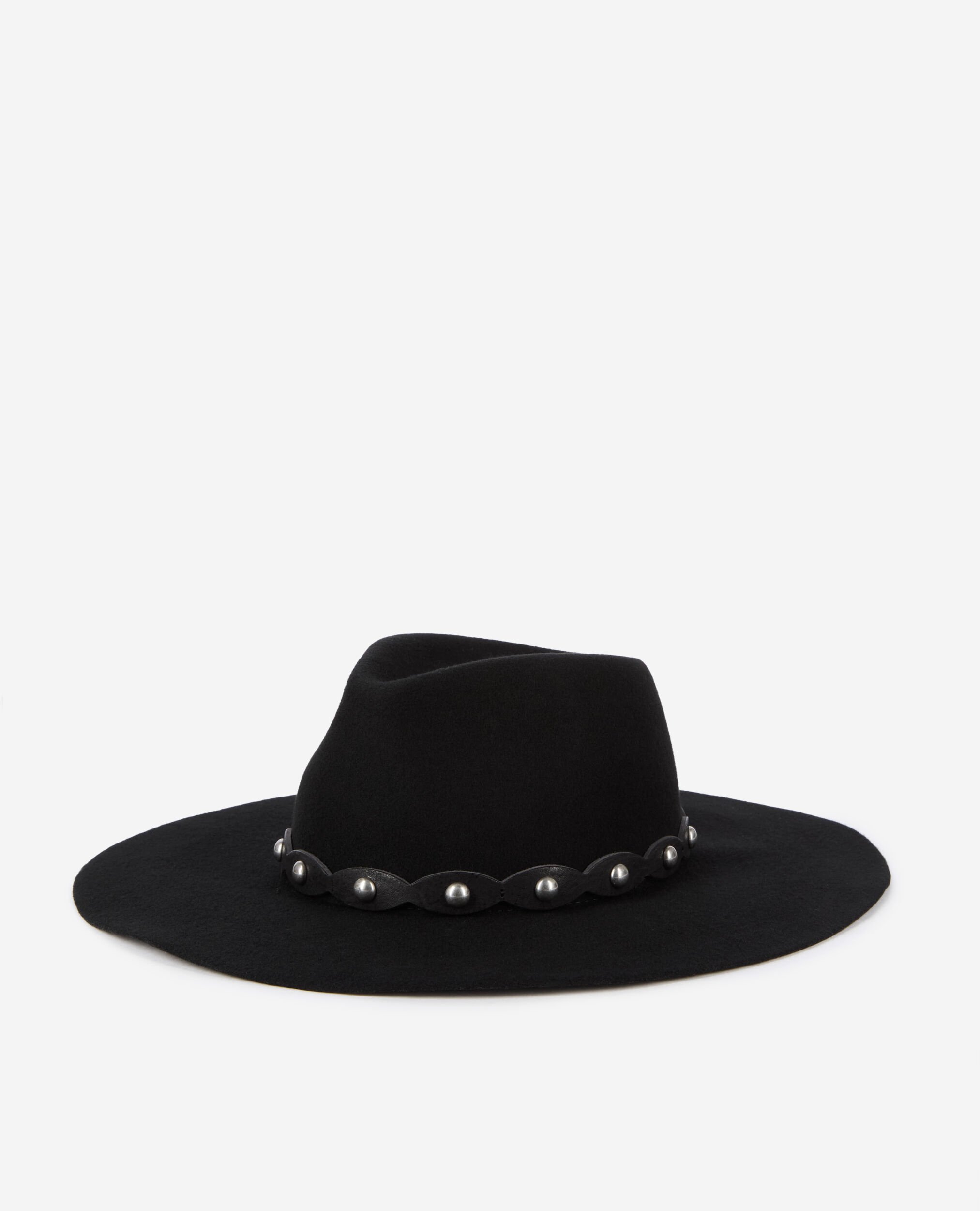 Chapeau en laine noir, BLACK, hi-res image number null