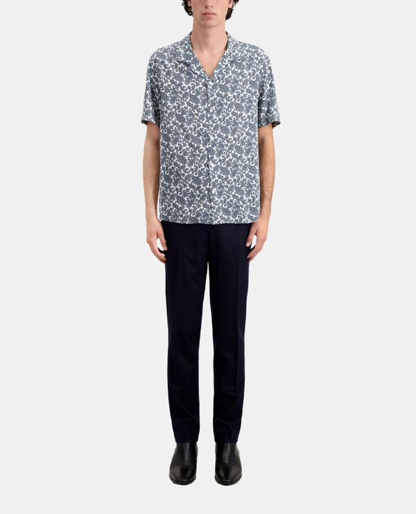 chemise imprimée manches courtes 