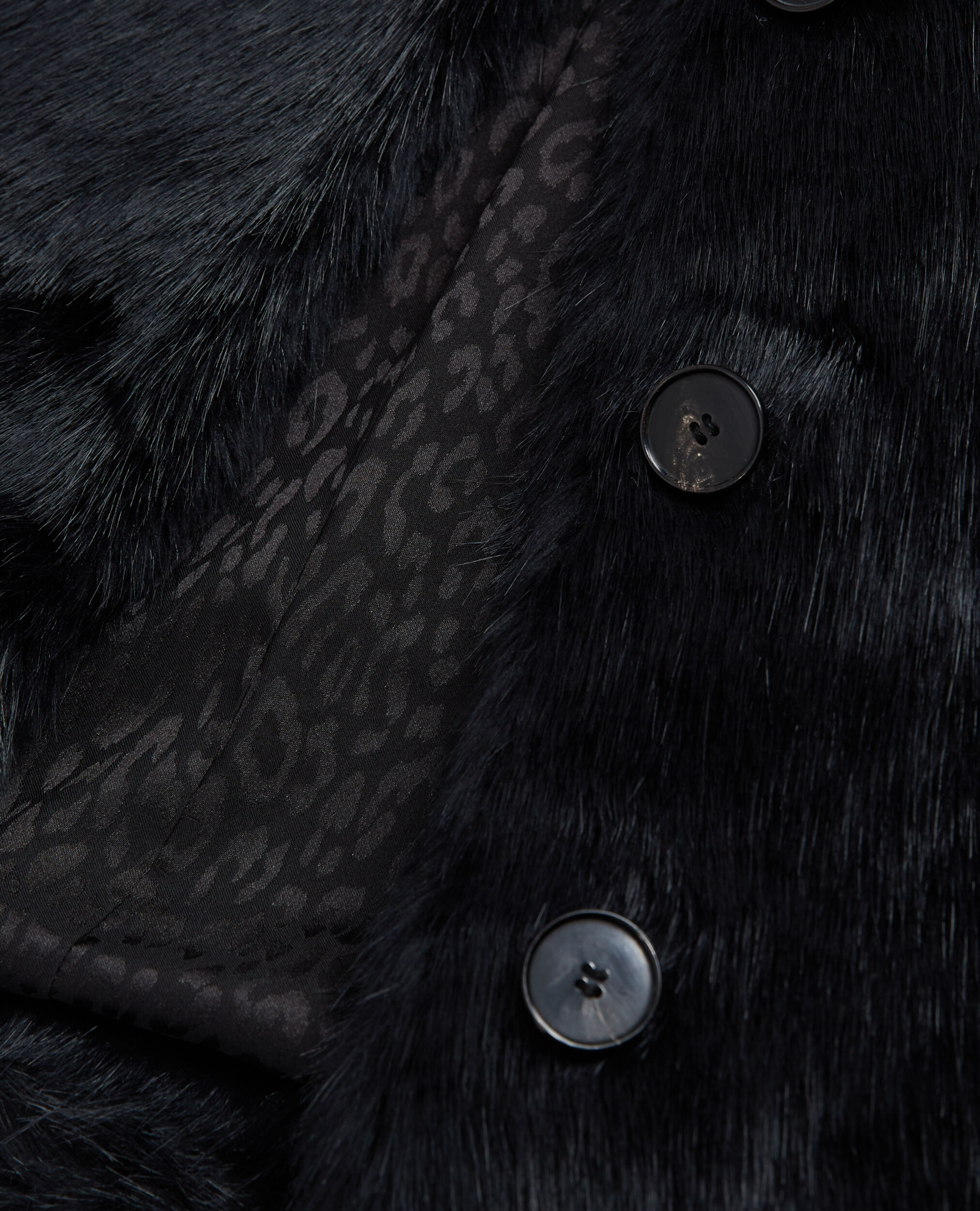 Fausse fourrure noire, BLACK, hi-res image number null