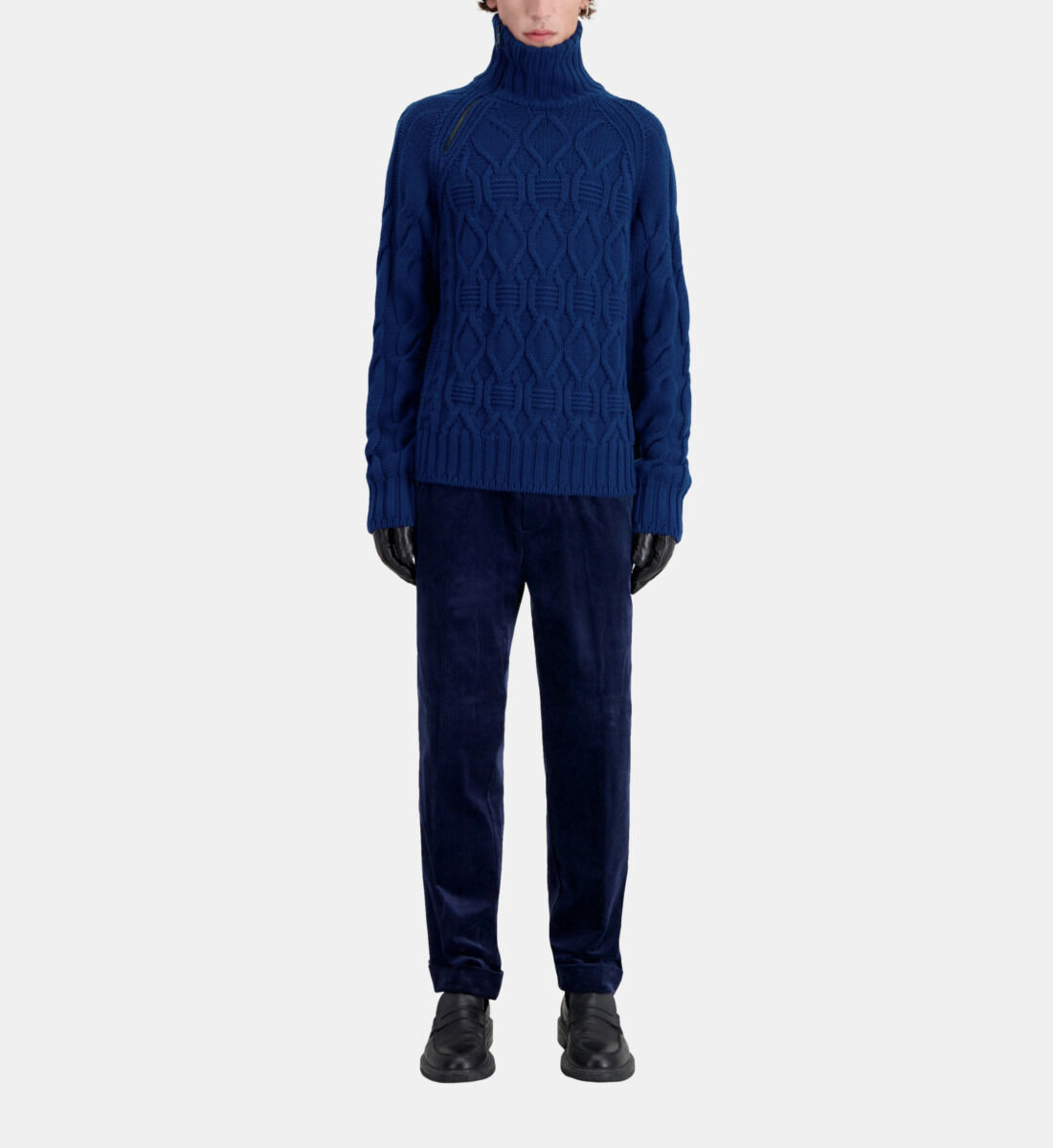 Pull bleu shop en laine