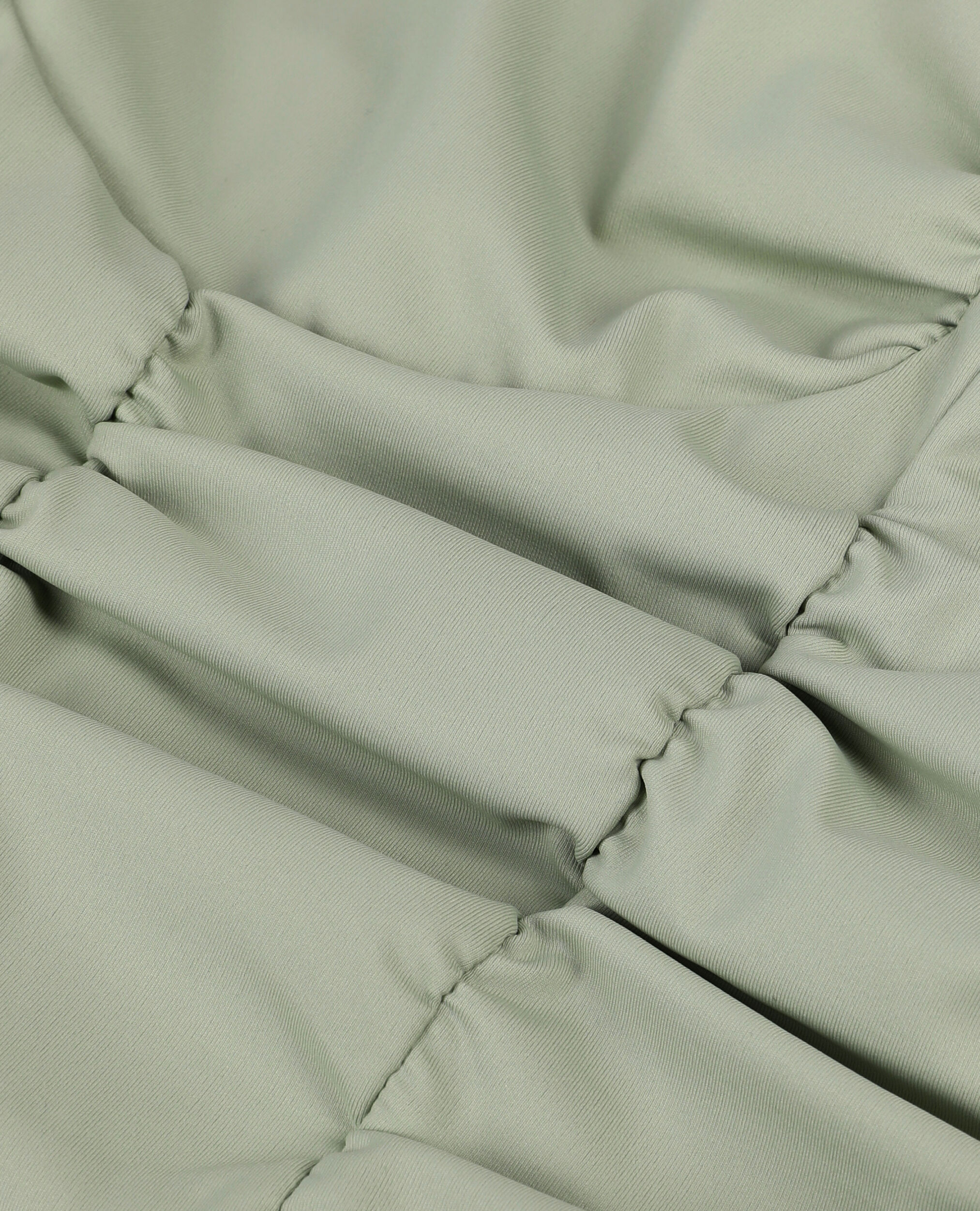 Short light green top with shirring, KAKI GREY, hi-res image number null