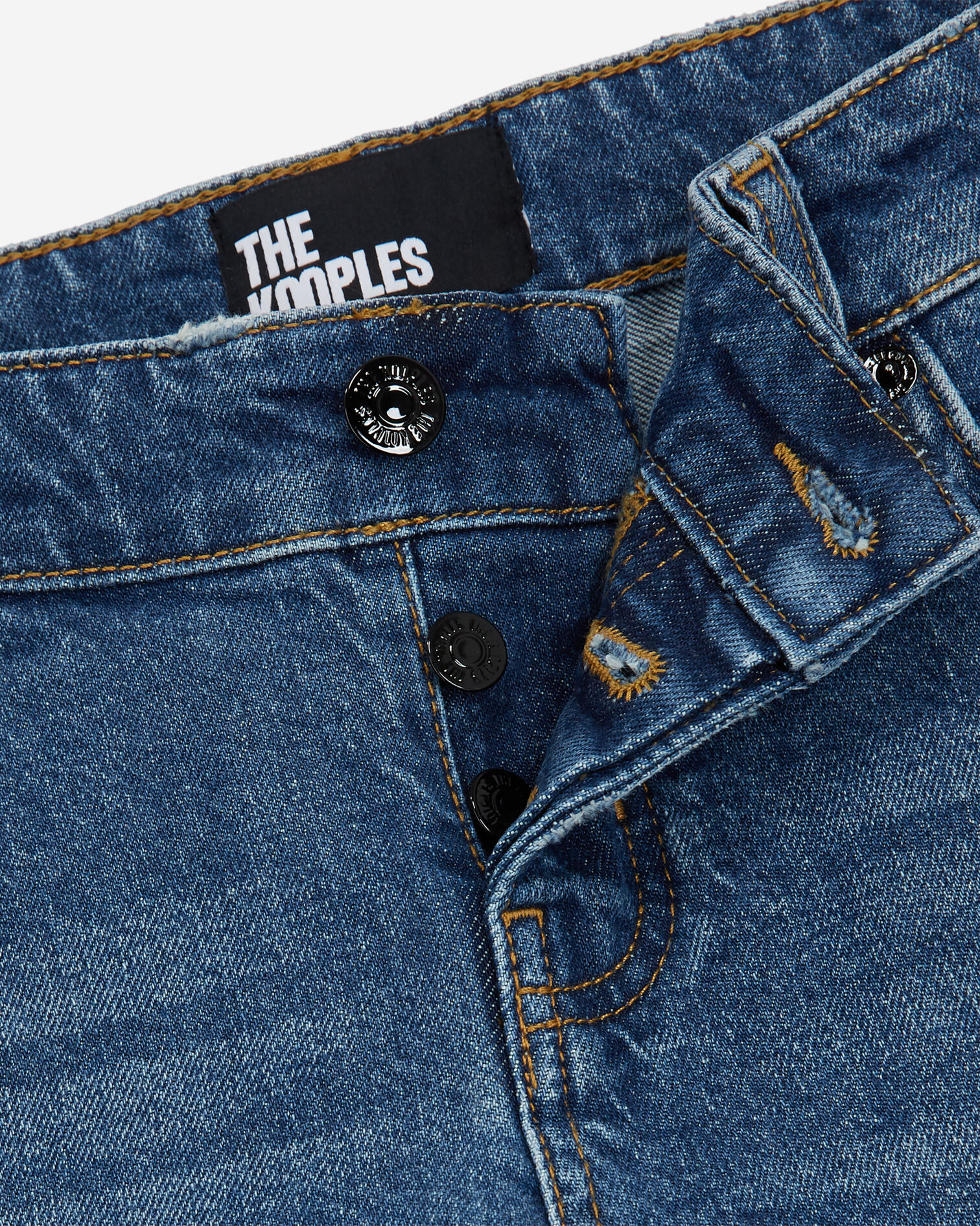 Blue bootcut jeans, BLUE DENIM, hi-res image number null