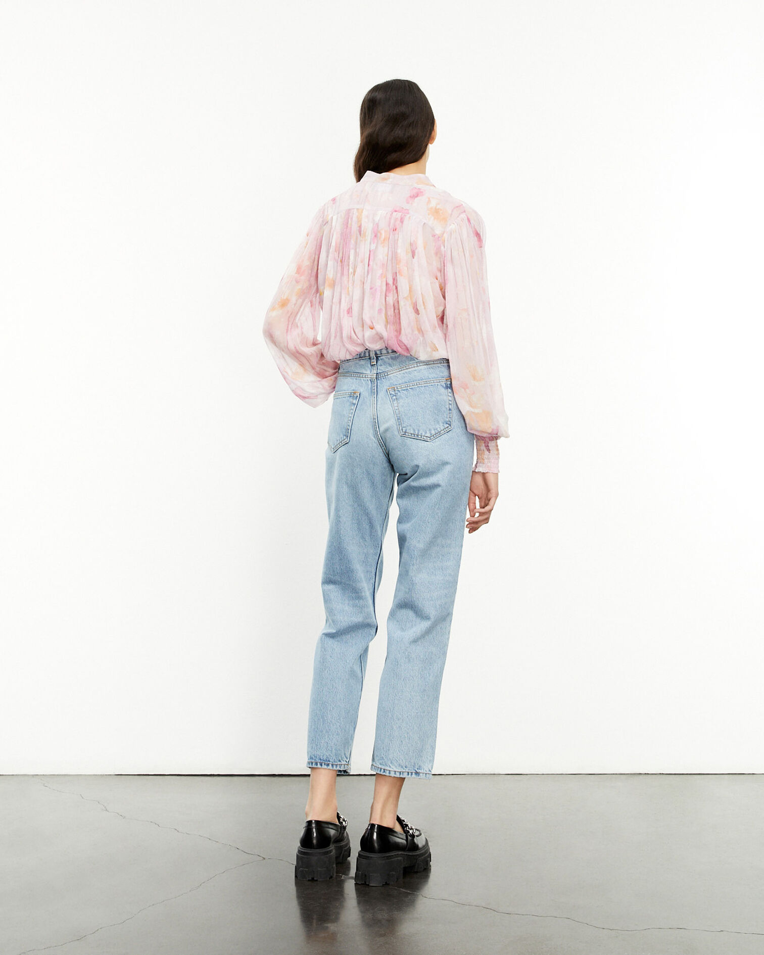 Pink printed blouse, PINK, hi-res image number null