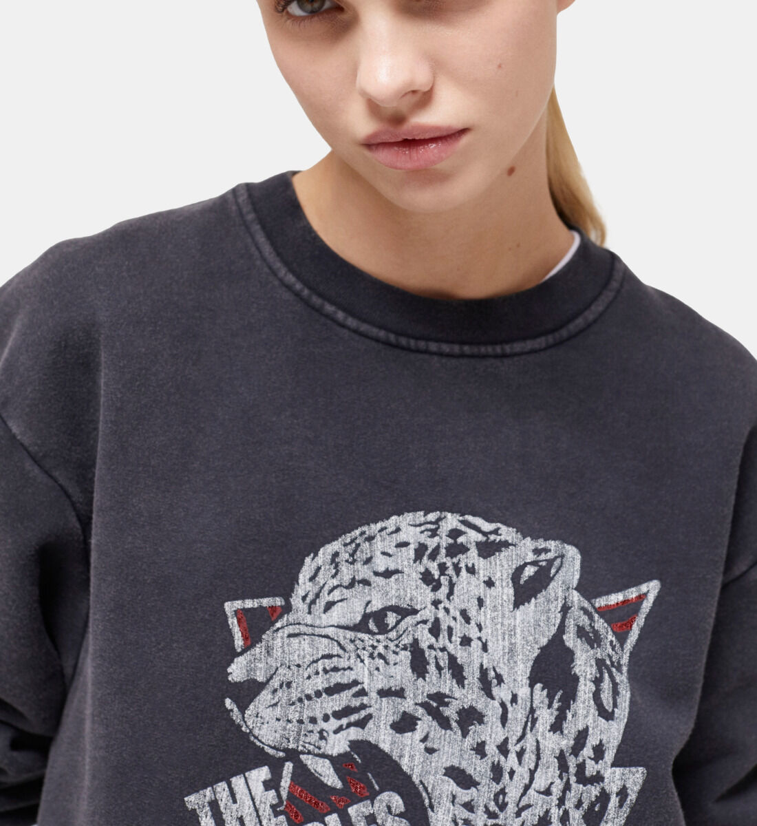 Screen discount printed sweatshirt