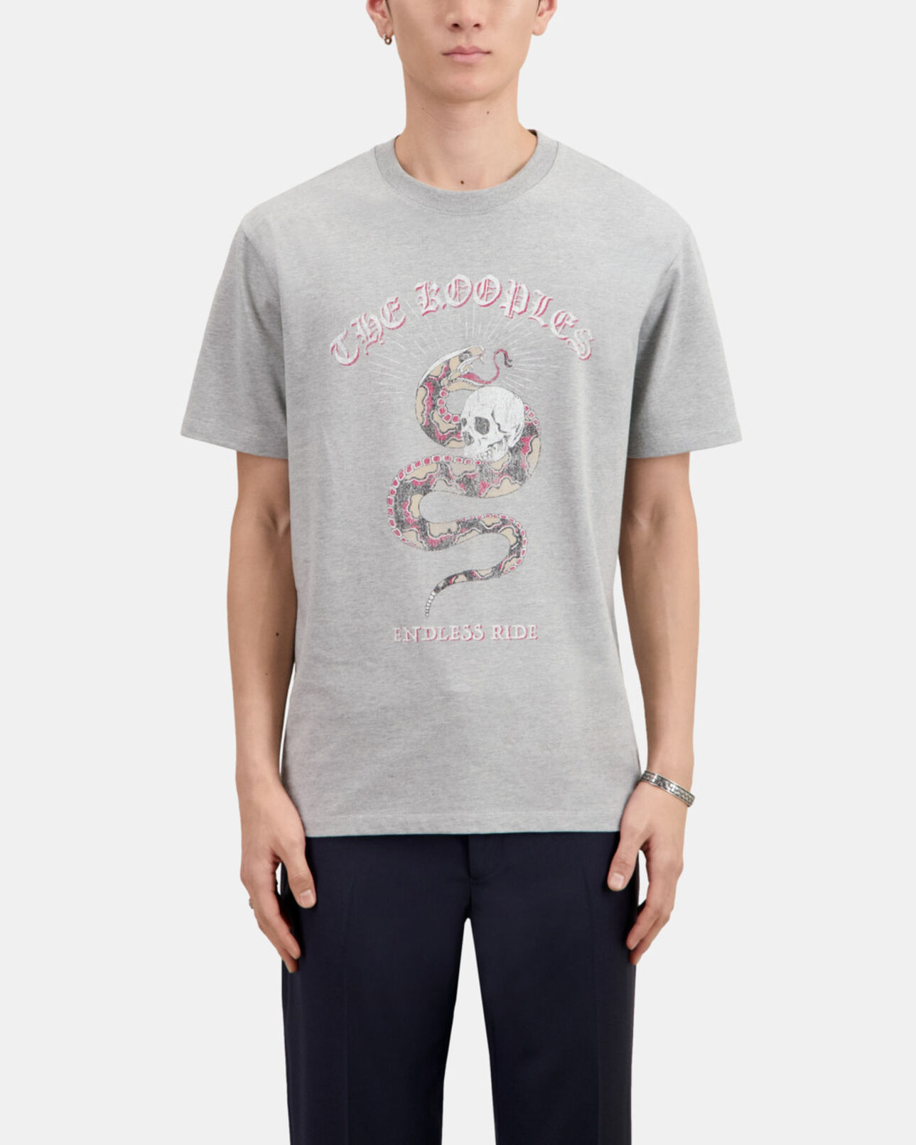 The Kooples HOMBRE LIGHT GREY CHINE camiseta hombre gris claro sneaky snake