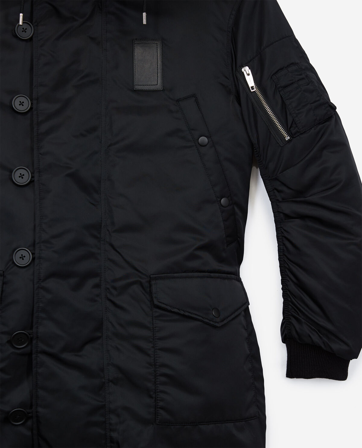 Parka oversize negra