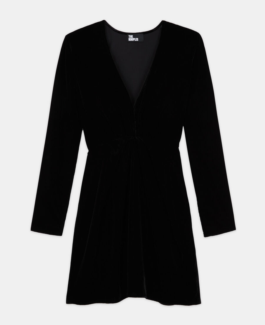 short black velvet dress