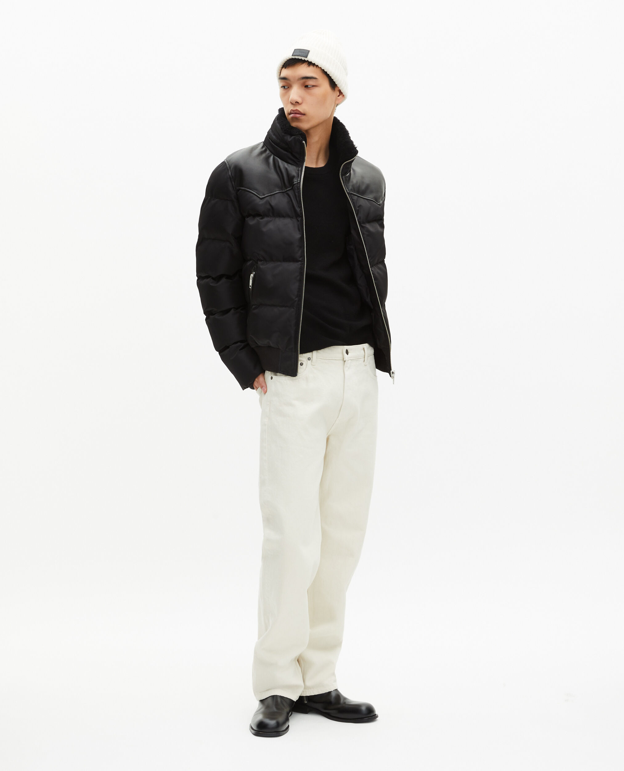 Black down jacket, BLACK, hi-res image number null