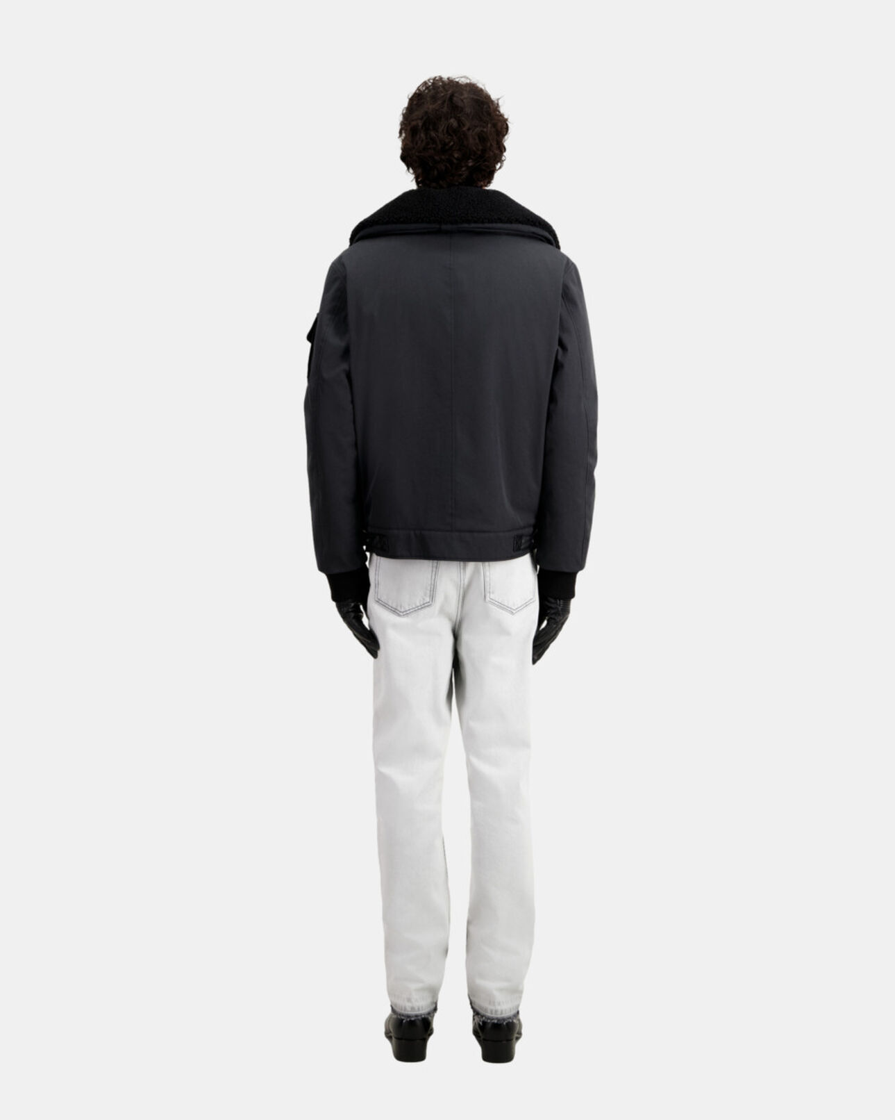 The Kooples HOMME BLACK blouson aviateur noir