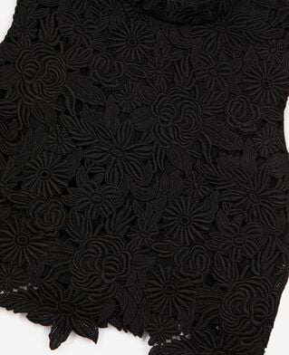 The Kooples FEMME BLACK top court en dentelle noir
