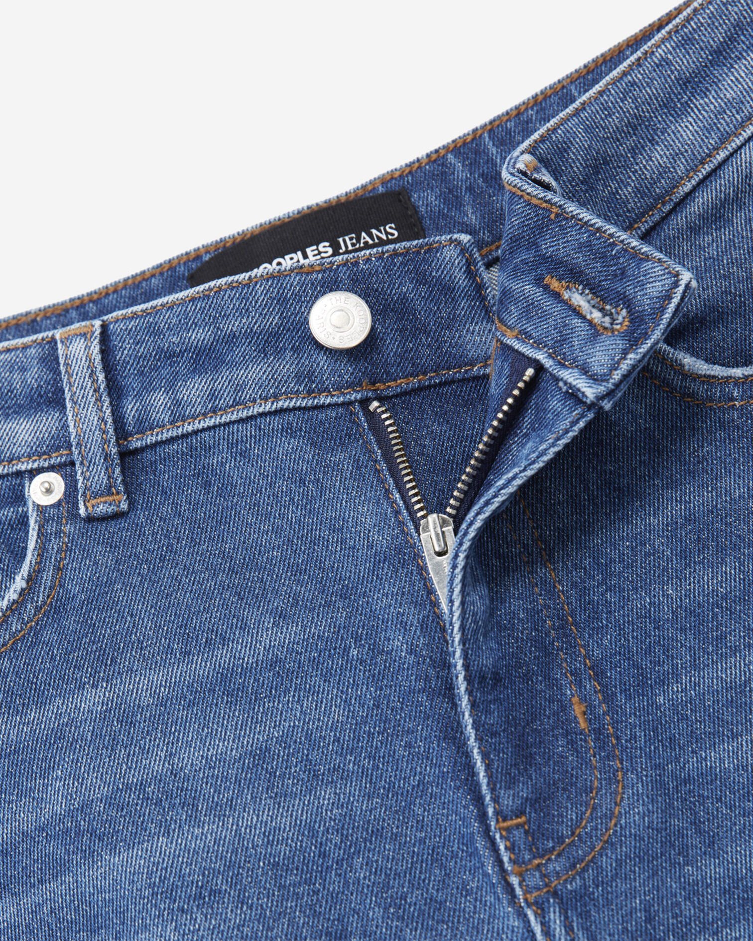 Cropped straight jeans, BLUE WASHED, hi-res image number null