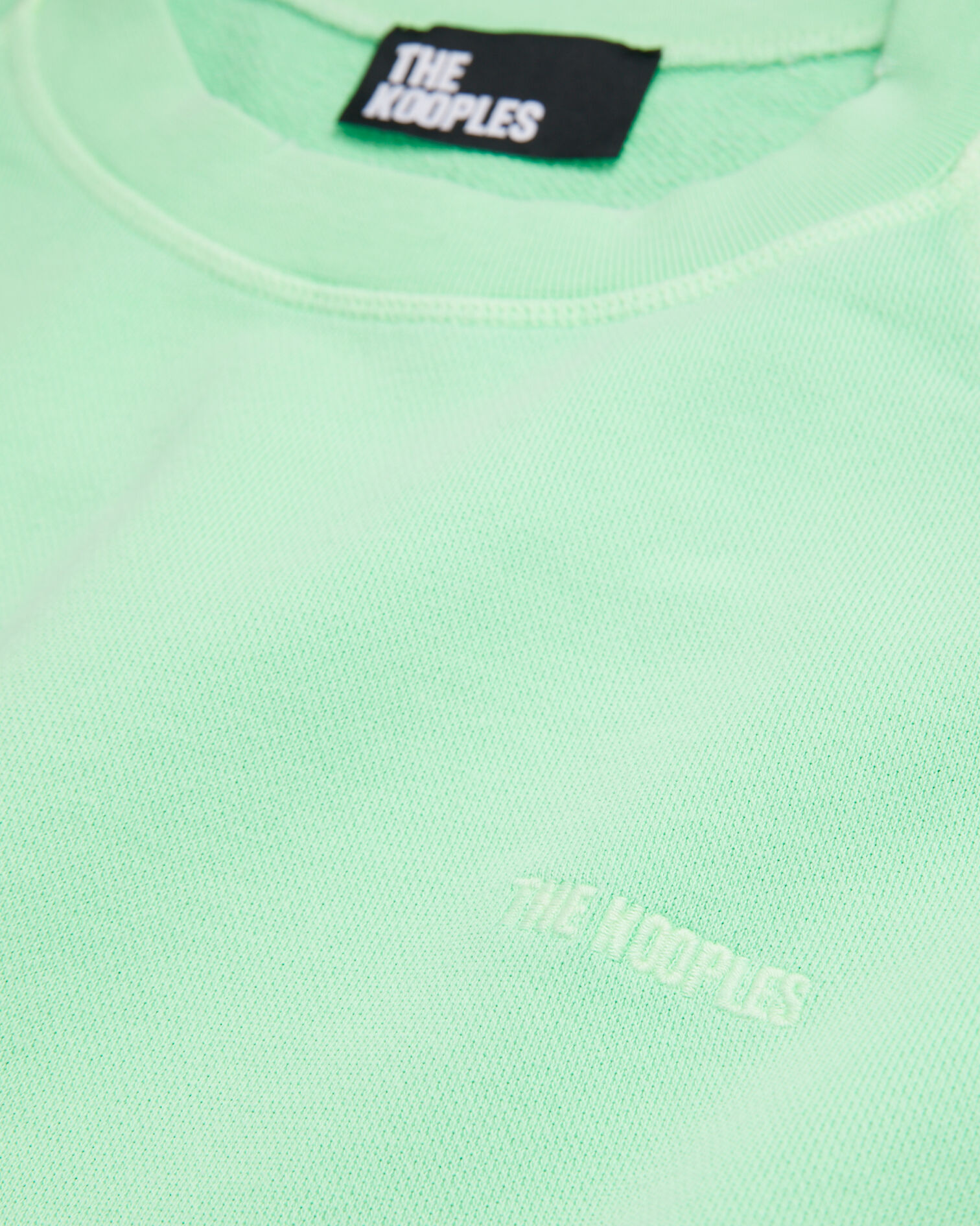 Fluorescent green sweatshirt with logo, VERT FLUO, hi-res image number null