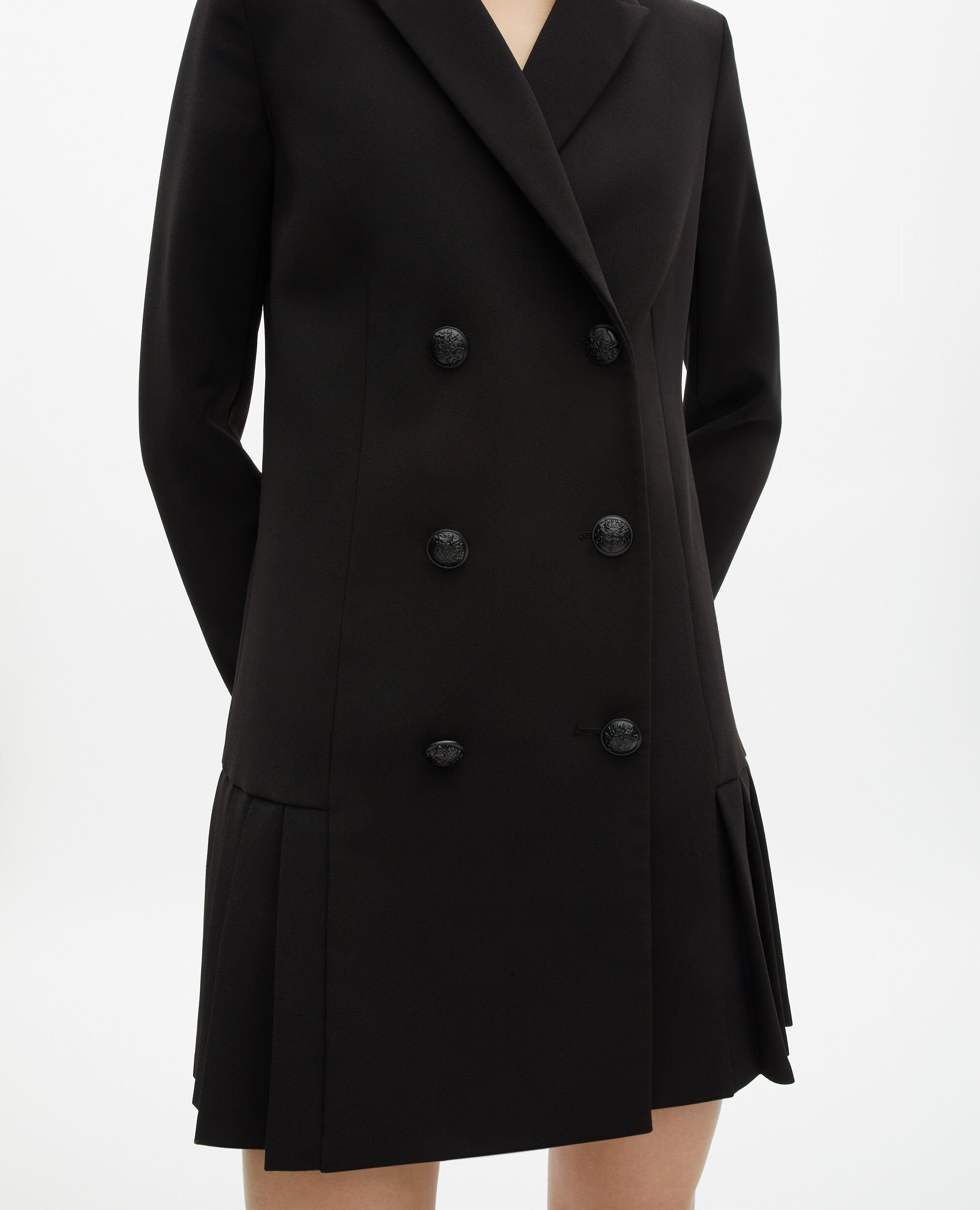 Robe tailleur courte noire, BLACK, hi-res image number null