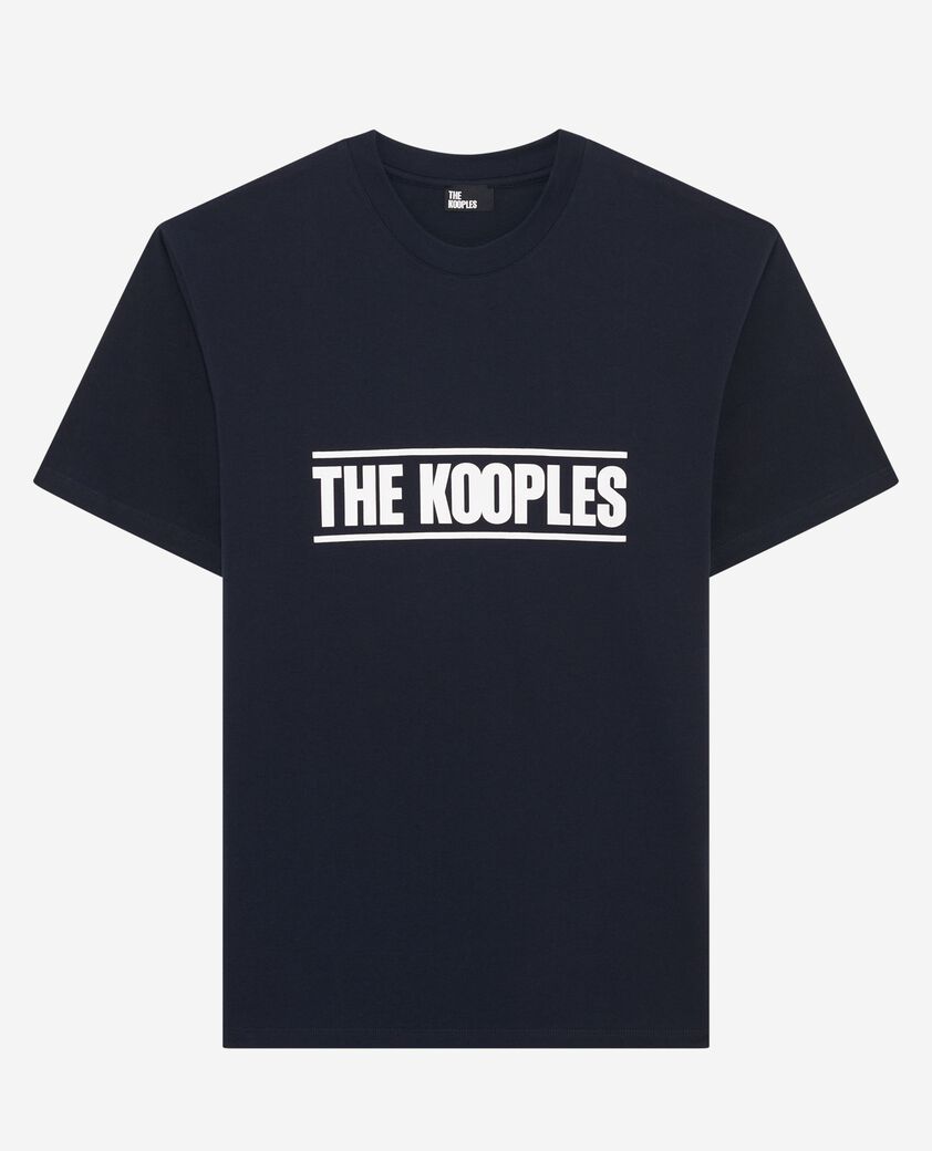 The Kooples HOMME NAVY t-shirt s&eacute;rigraphie bleu marine