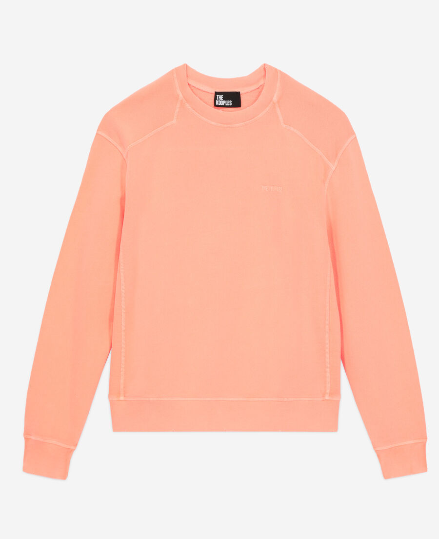 orange sweatshirt with logo