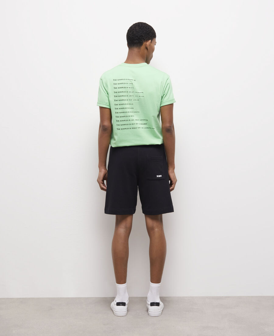 short molletonné noir