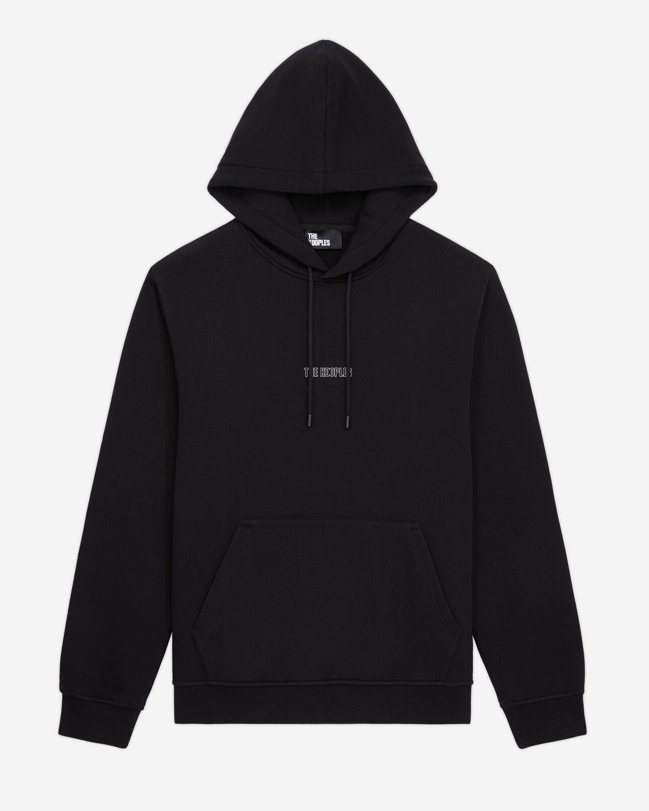 The Kooples HOMME BLACK sweatshirt à capuche noir avec logo