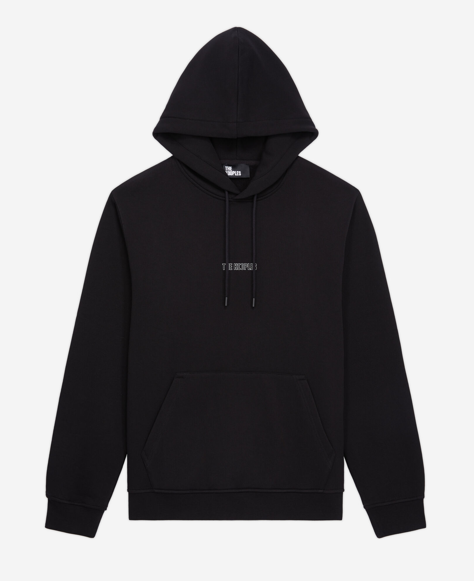 The Kooples MEN BLACK men's black hoodie with logo
