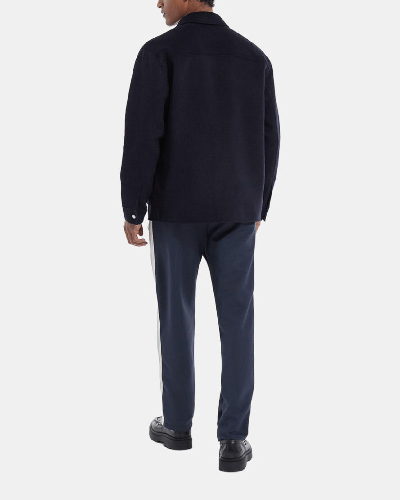 The Kooples MEN NAVY navy blue wool jacket with chest pockets